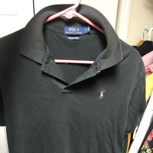 POLO RALPH LAUREN MENS SZ M BLACK PIMA SOFT TOUCH